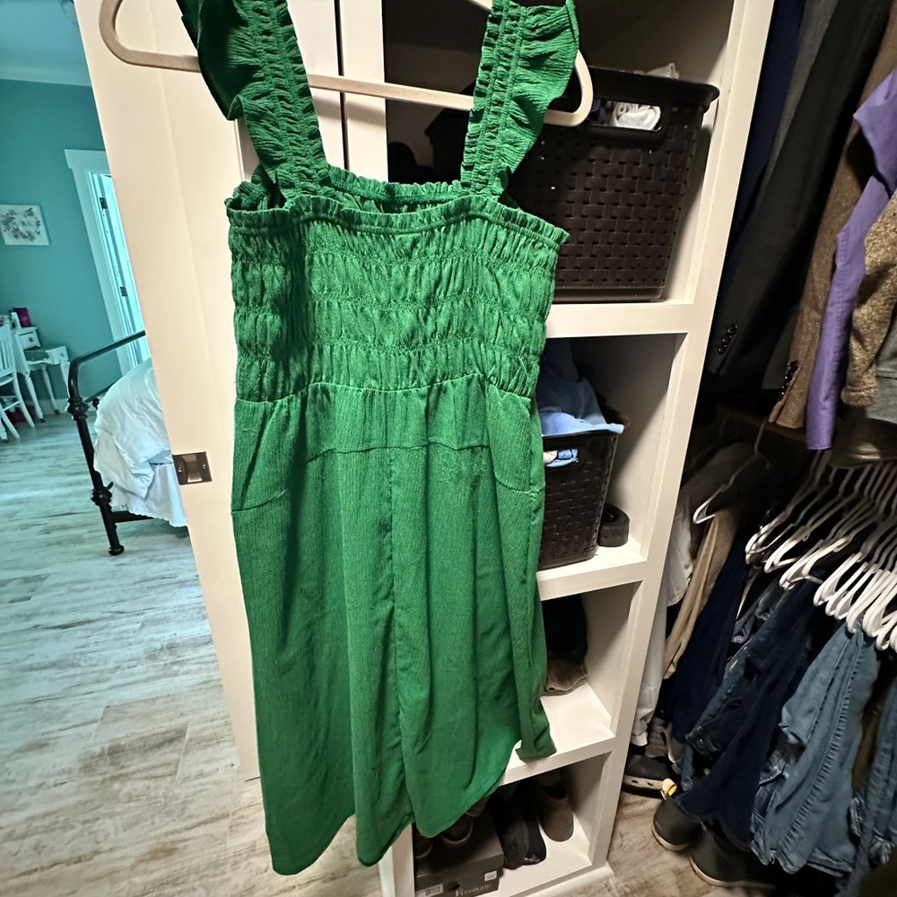 Old Navy Green Midi Dress